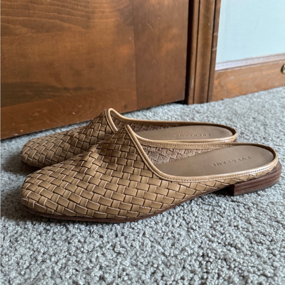 Everlane Women's Light Brown Woven Mules
